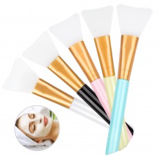 LOUTOC Silicone Mud Mask Brush, Body Lotion Beauty Tools, Flexible Mud Mask Applicator Brush for Charcoal Mixed Mask, Mud (5 Pack)